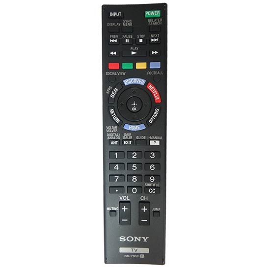 Replacement Remote For Sony TV Models KDL-40W605B 48W605B 60W605B | RM-YD101 Compatible With RM-ED061